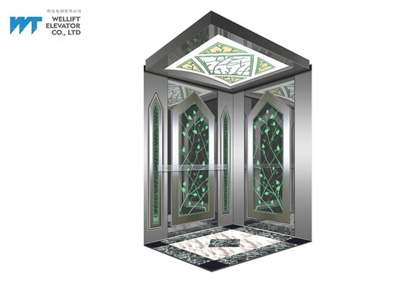 スペース エレベーターの小屋の装飾車の床ポリ塩化ビニール/大理石材料を広げます